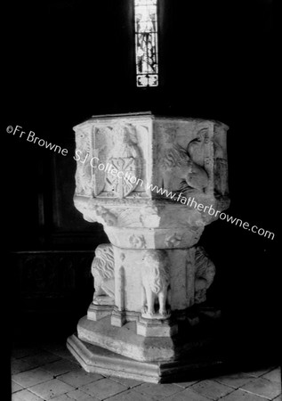 BURGH CASTLE CHURCH FONT